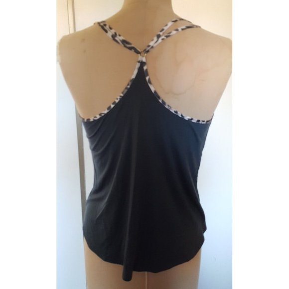 Victoria's Secret cheetah animal print gray white camisole tank lingerie M - Picture 7 of 12